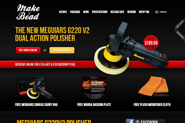 Meguiars G220 V2 website preview
